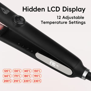 Plancha de vapor profesional de fábrica KangRoad, plancha de pelo de salón, plancha alisadora infrarroja de vapor de turmalina de cerámica - Product Image 5