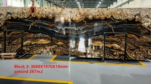 Brazil vũ trụ vũ trụ đen và vàng Granite slab cho sang trọng phổ biến Thanh Lịch Tinh Tế shinning môi trường hài hòa - Product Image 2