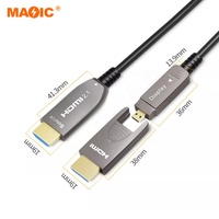 Câble HDMI 8K 60Hz 4K 120Hz Câble AOC détachable Câble à fibre Micro hdmi pour projecteur multimédia
