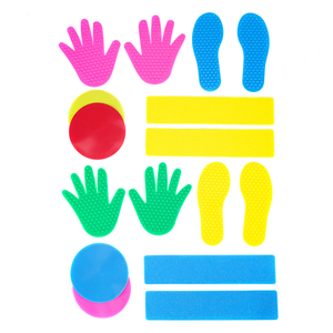 EDUsense - Juego de 16 Marcadores de Piso para Manos y Pies, Accesorios de Juego Deportivo para Niños, para Interiores y Exteriores - Product Image 2