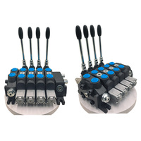 Válvula de control hidráulico de 4 vías en oferta para sistema de trabajo de grúas móviles y montacargas