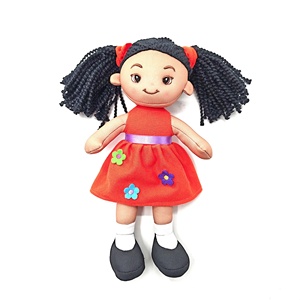 Muñeca de Trapo Personalizada de 28 cm, Hermosa Muñeca de Peluche, Muñeca Negra, Muñeca Americana - Product Image 1