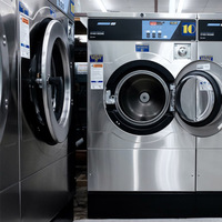 Lave-linge et sèche-linge entièrement automatiques pour hôtels, équipement de blanchisserie commercial à monnayeur 12 kg