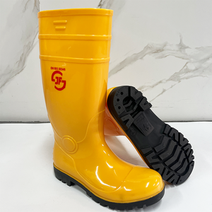 Bottes de pluie imperméables en PVC avec embout et semelle en acier, chaussures de sécurité pour <span class=keywords><strong>le</strong></span> travail - Product Image 1