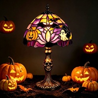 Lampe murale pastorale populaire en résine de style européen pour Halloween, idéale pour l'ambiance de la maison, du couloir et de l'entrée.