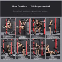 Machine Smith multifonctionnelle pour usage domestique avec support Pec Fly et support pour squats - Équipement d'entraînement de force tout-en-un pour les bras et le corps entier