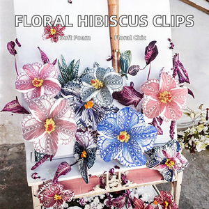 Nuevas Horquillas para el Cabello KYLIN con Diseño Floral de Hibisco de Samoa y Polinesia, Accesorios de Espuma de 4.3'' para Niñas, Regalo de Aniversario - Product Image 2