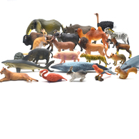 Figurines d'animaux réalistes personnalisées, oiseau loup assis, lapin, baleine, cochon, vache, cerf, kangourou, lion, mouton, éléphant, jouets
