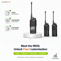 Radio DMR portable XUNLIBAO numérique et analogique double mode OEM ODM avec logo personnalisé D810 pour la construction, la sécurité et les entreprises