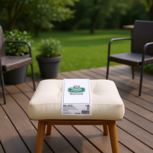 Coussin de palette d'extérieur Slak, crème, 23,6 x 24,2 x 3,9 pouces, résistant à l'eau, en polyester matelassé - Product Image 2