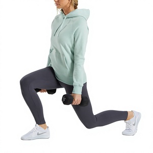 Custom Mint <b>Green</b> <b>Women</b> Pullover Hoodie Drawstring Raglan Sleeve Hooded Sweatshirt With Front Pocket Custom Made By Twin City - Product Image 1
