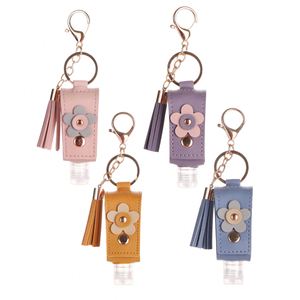Floral Tassel Keychain Refillable Mist Spray <b>Bottle</b> Holder Portable Perfume Alcohol Sanitizer <b>Bag</b> Charm <b>Gift</b> - Product Image 1