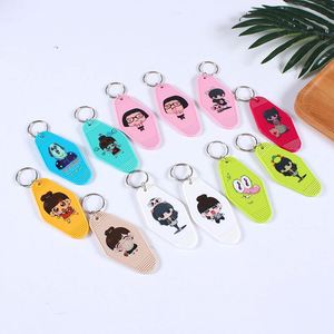 Plastic <b>Custom</b> Acrylic Vintage Motel Keychain <b>Key</b> Tag Hot Stamp Hotel Keychains Blank Print Gold <b>Key</b> <b>Ring</b> Promotion Gifts - Product Image 6