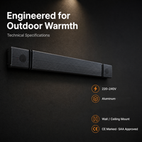 JHheatsup Haut-parleur sans fil étanche de haute qualité 1800W Factory Room Patio Electric Ce Patio Heater pour Garden Tent Bar