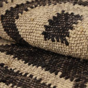 Tapis de jute en laine Kilim Premium motif géométrique tapis tissé à la main pour intérieurs de maison élégant pour salon chambre salle à manger - Product Image 6