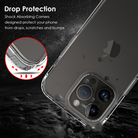 Nouveaux étuis de téléphone tendance couverture antichoc à quatre coins pour iPhone 14 Pro Max