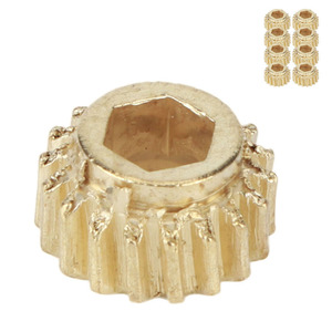 Afinadores de guitarra OpenGear, engranajes con bloqueo hexagonal, clavijas de montaje universales, herramienta para instrumentos musicales (dorado, 9 piezas) - Product Image 6