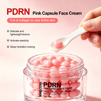 Crème en Capsules de Collagène Rose PDRN Personnalisée pour Soins de la Peau Coréens, Légère, Hydratante, Réduit les Rides, Booste l'Éclat, Éclaircissante