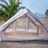Tente gonflable ultra-résistante à deux portes, coupe-vent, résistante à l'eau, grande tente de camping familiale