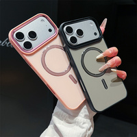 Fundas Magnéticas de Lujo con Carga Inalámbrica para iPhone 18 Pro Max 17 16 15 14 13 12 11, Carcasa Trasera Mate Antigolpes