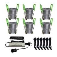 Spot encastré décoratif pour terrasse, modèle best-seller, avec variateur d'intensité, étanche IP65, 12V et câble de 5m