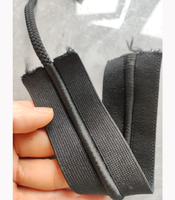 Accessoires pour shorts de course : Bande élastique tricotée blanche et noire avec cordon de serrage pour ceinture