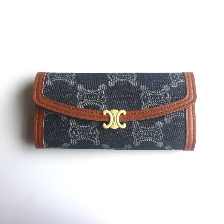 Modische europäische Houndstooth Brieftasche Damen kurzfaltige Münze Geldbeutel Mehrfach-Schlitz RFID-Kartenhalter Diebstahlschutz-Schal