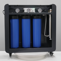 Support en acier inoxydable à 4 étapes Filtration de l'eau pour toute la maison avec système de lumière UV à haut rendement