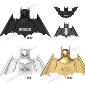 LE10 LE11 LE12 karakter film DC pahlawan Super kerajaan kelelawar Bruce Wayne Man merakit mainan figur blok bangunan