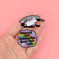 Broche émaillée drôle en forme de canard, motif 'Incendie dans un poubelle', épingles de revers pour sac à dos, badges à citations, accessoires vestimentaires, bijoux de mode, cadeaux