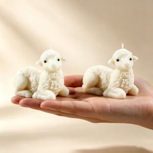 3D Kneeling Sheep <b>Candle</b> <b>Mold</b> For DIY <b>Candle</b> Making Animal Home Decoration <b>Mold</b> Easter Gift - Product Image 2