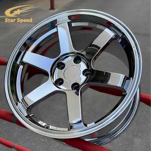 Ruedas cóncavas con acabado cromado personalizado de 18, 19, 20, 21, <span class=keywords><strong>22</strong></span> pulgadas forjadas SS para llantas BMW M3 E46 F80 Honda Civic Type <span class=keywords><strong>R</strong></span> 5x114,3 5x5x120 112 - Product Image 3