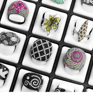 Anillos de Acero Inoxidable para Mujer, Joyería Moderna con Cristales CZ, Anillos de Fiesta Resistentes al Agua, Proveedores, Venta 2024 - Product Image 3