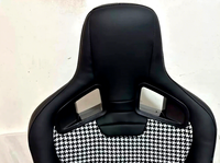 Modifizierte Autositze Pepita Confetti Houndstooth Rennsitze mit Hahnentrittmuster Ultimativer Track-Road Crossover-Sitz