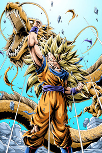 30*45CM Cool Anime Tapisseries Mur Image Oeuvre Mignon Dragon Ball Toile Affiche - Product Image 3