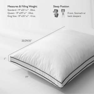 Inserts d'<span class=keywords><strong>oreiller</strong></span> Euro en coton <span class=keywords><strong>Percale</strong></span> blanche taille populaire 50x70cm duvet de canard plume motif solide <span class=keywords><strong>oreiller</strong></span> d'hôtel OEM - Product Image 4