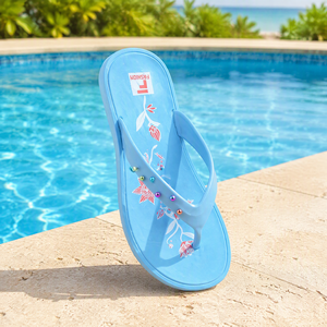 Tongs pour femmes à semelle souple en EVA, <span class=keywords><strong>sandales</strong></span> de plage durables, antidérapantes, pantoufles d'été - Product Image 4
