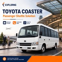 Mini-autocar Coaster Diesel Manuel avec Turbo Gauche, Intérieur Cuir, Climatisation Automatique, Véhicule Confortable pour le Transport de Passagers en Tourisme et Affaires