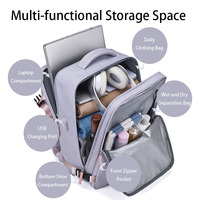 Mochila para Portátil de 16 Pulgadas, Personalizable, Antirrobo, con Puerto de Carga USB, Múltiples Compartimentos, Impermeable, para Viajes de Negocios