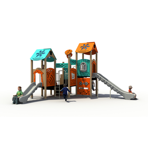 ציוד מגרש משחקים בחוץ לילדים ג 'ונגל חדר כושר עם שקופית פלסטיק לפארקים שעשועים גנים - Product Image 5