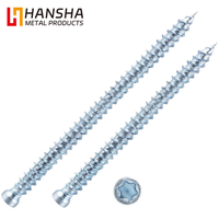 Window Door Frame Fixing Screws Direct Anchor Screw Wood Masonry Concrete Galvanized Self Tapping Construction Fasteners Grade