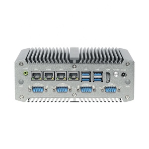 Không Quạt Mini PC Intel Core i5 i7 I9 baremetal 8usb POE 4 Lan RS232 COM <span class=keywords><strong>GPIO</strong></span> HD Wifi 4 gam mô-đun công nghiệp minipc máy tính - Product Image 5