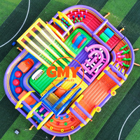 Vente Flash : Grand Trampoline Gonflable et Château de Rebond Extérieur pour Enfants, Idéal pour Parcs et Aires de Jeux