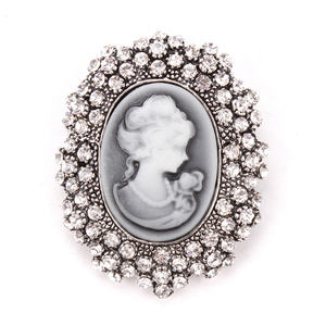 <span class=keywords><strong>Broche</strong></span> de beauté assortie, style vintage créatif, avec pendentif <span class=keywords><strong>en</strong></span> cristal et strass <span class=keywords><strong>en</strong></span> forme de larme, motif <span class=keywords><strong>camée</strong></span> - Product Image 5
