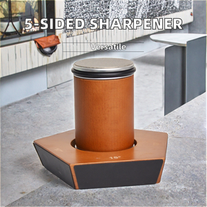Outil d'affûtage en bois à 5 côtés durable pour les <span class=keywords><strong>chefs</strong></span> et les professionnels, affûteur multifonctionnel durable - Product Image 2