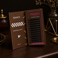 Extensions de cils W marron foncé mates, douces et faites à la main, OEM ODM, haute satisfaction, vente en gros en vrac pour les distributeurs