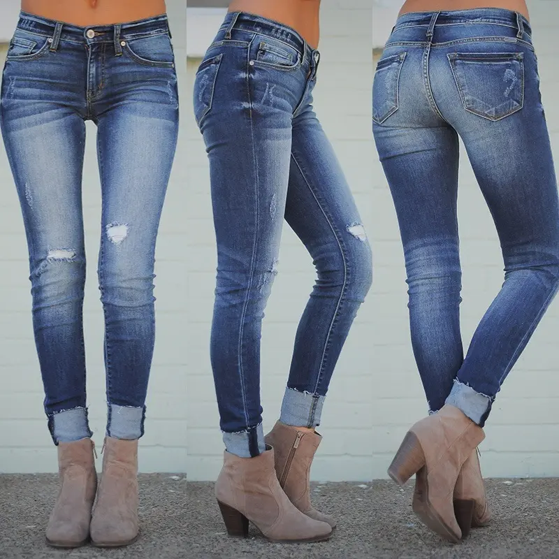KNY657 Hot jeans women's slim sexy women jeans