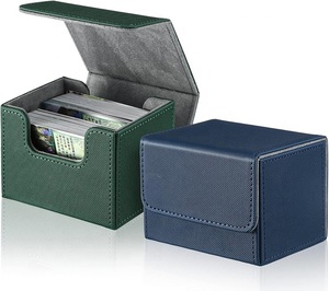 Torson Durable 100 + boîte de pont en cuir PU pour jeux de rassemblement magique pour Yu-Gi-Oh TCG TCC mallette de rangement ludique pour cartes à jouer - Product Image 1