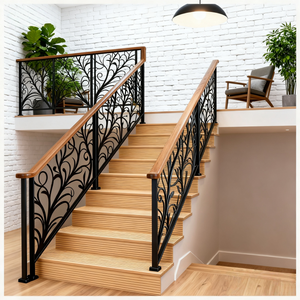 Verified Factory Simple <strong>Design</strong> Steel <strong>Balcony</strong> Fence <strong>Railing</strong> Safety Fence Panels Stair <strong>Railing</strong> Wrought Iron Gate Door - Product Image 3