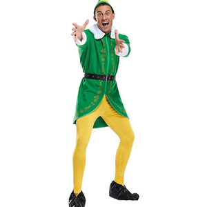 HESPER Nuevo Conjunto de Disfraces de Navidad de Santa Claus y Duende para Actuaciones - Unisex para Adultos, Poliéster - Product Image 2